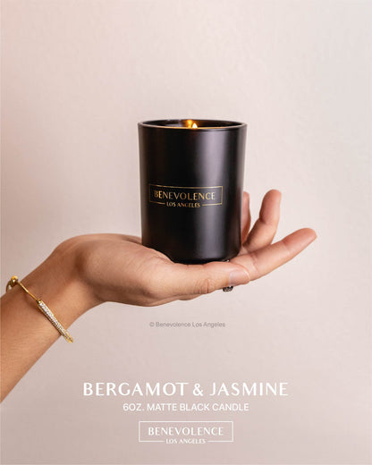 Benevolence LA Clearance Bergamot & Jasmine Soy Candle 6oz
