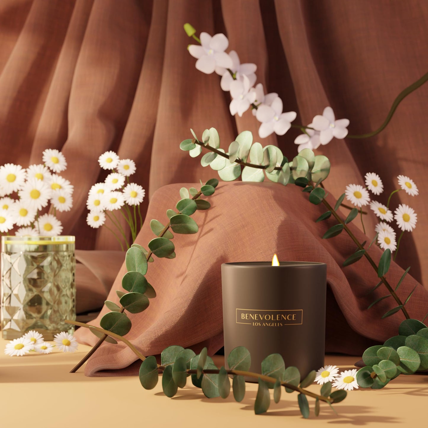 Benevolence LA Eucalyptus & Chamomile 8oz Soy Candle | Holiday Gift