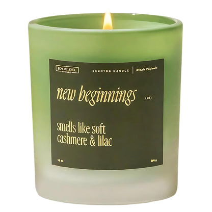 New Beginnings 10oz Soy Candle – Cashmere & Lilac | Benevolence LA