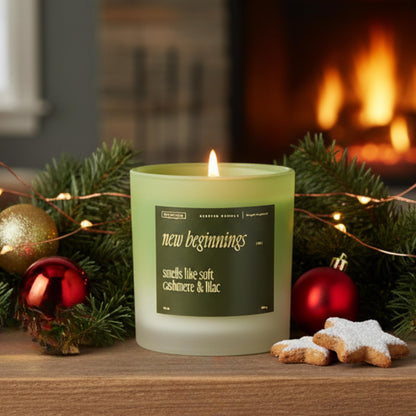 New Beginnings 10oz Soy Candle – Cashmere & Lilac | Benevolence LA