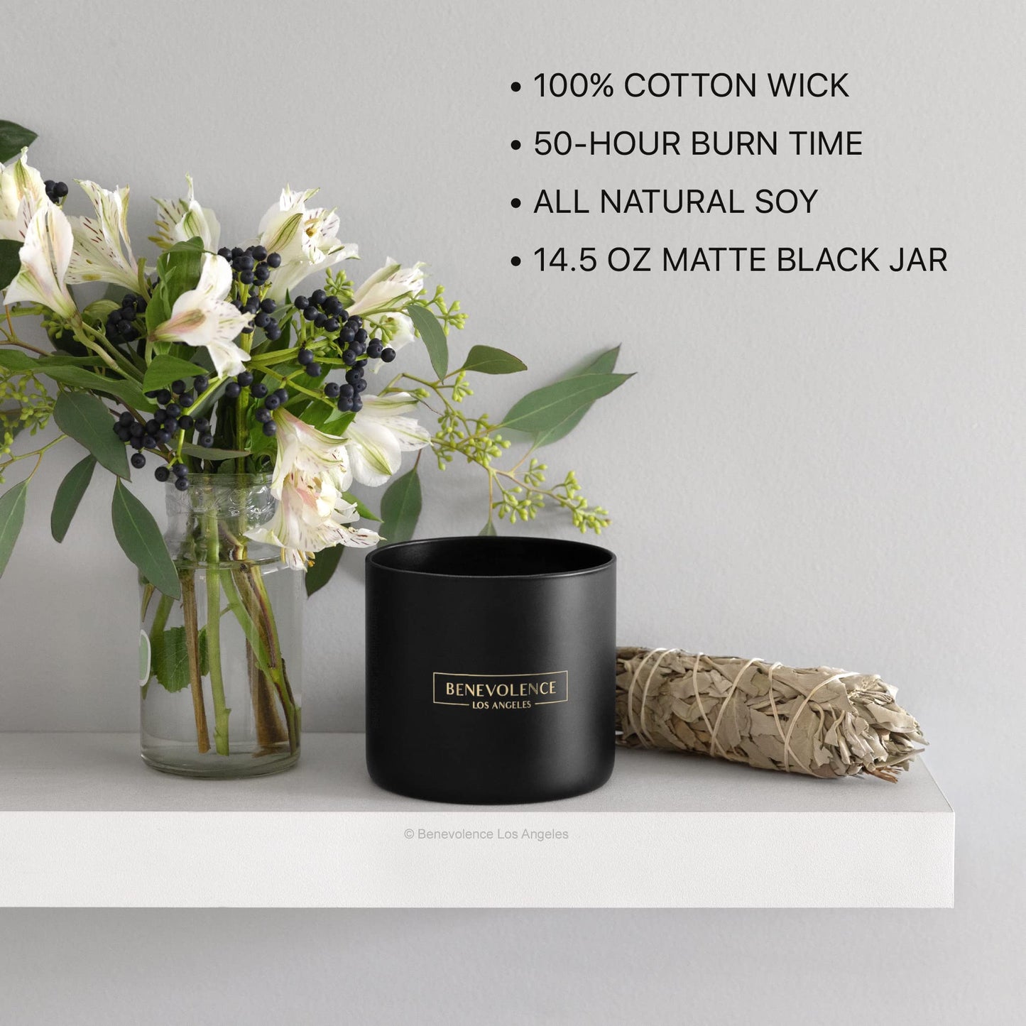 Benevolence LA Pine Wood Scented Candle | 14.5 oz | 45 Hour Burn