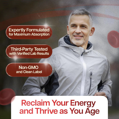 Benevolent CoQ10 200mg Softgels with BioPerine – Heart Health & Energy Support (100 Softgels)