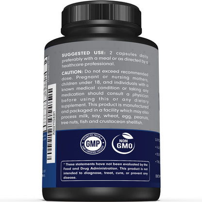 Premium Nerve Support Supplement - ALA 600 mg, Acetyl-L-Carnitine & Benfotiamine | 60 Capsules