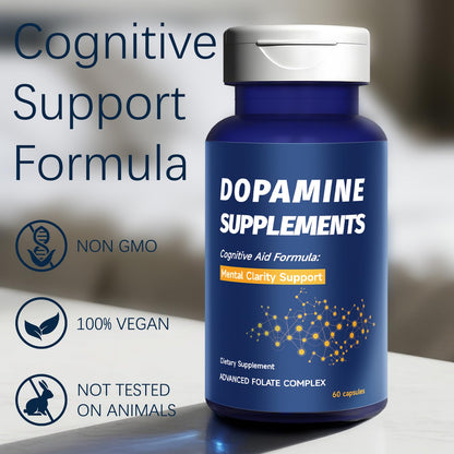 BENIX Dopamine Brain Food – 650mg L-Tyrosine for Focus & Mental Clarity – 60 Capsules