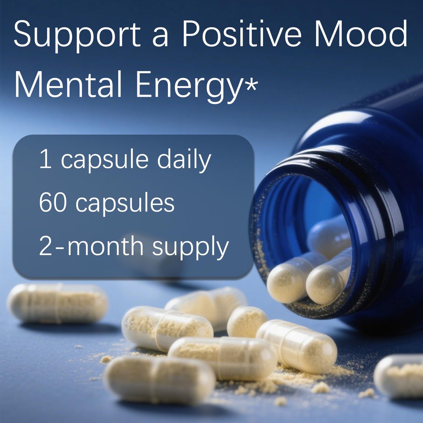 BENIX Dopamine Brain Food – 650mg L-Tyrosine for Focus & Mental Clarity – 60 Capsules