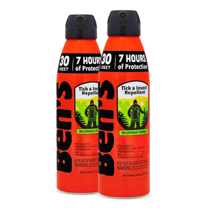 Ben's Tick & Insect Repellent Eco Spray – 30% DEET, Up to 7 Hours, Fragrance-Free, 6 oz (2 Pack)