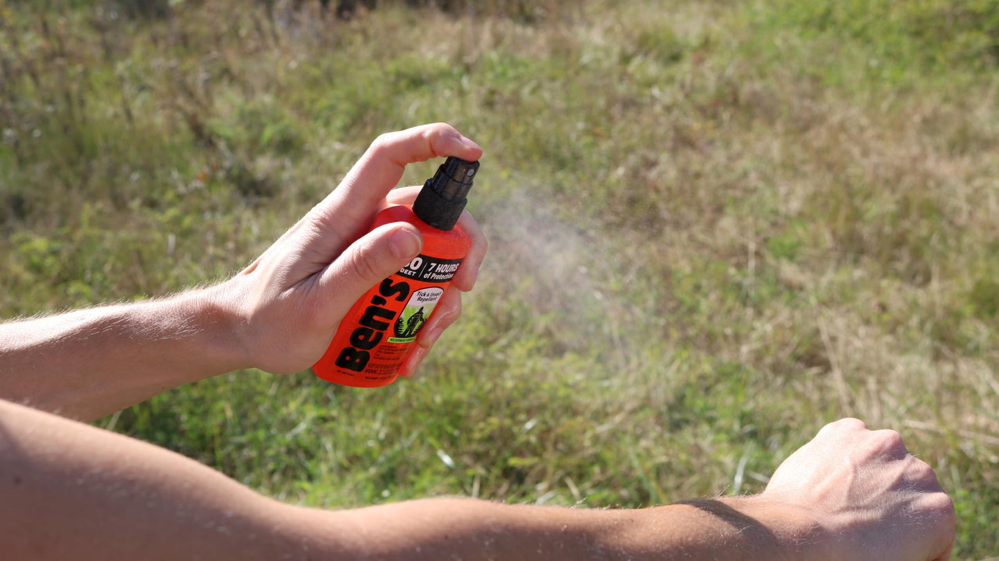 Ben's Tick & Insect Repellent - Travel-Size 30% DEET Bug Spray - 7 Hours Protection - Fragrance-Free - 3.4 oz (4 Pack)