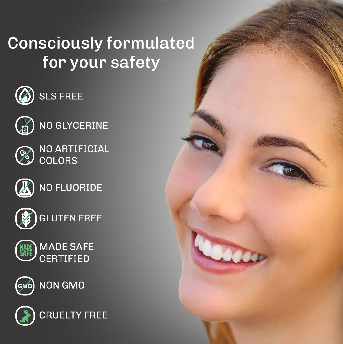 Bentodent Fluoride-Free Charcoal Toothpaste with Bentonite Clay | Natural Vegan Whitening