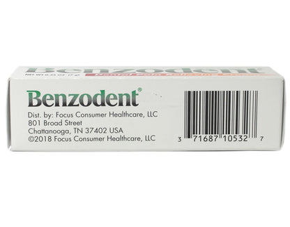Benzodent Dental Pain Relieving Cream for Dentures & Braces – 0.25 oz Tube (Pack of 3)
