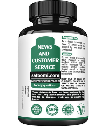 Berberine 1500mg with Organic Cinnamon Bark & Bitter Melon – 240 Vegan Capsules (80 Servings)
