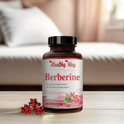 High Strength Berberine 500mg – 180 Servings | Vegan, USA Made Antioxidant Support