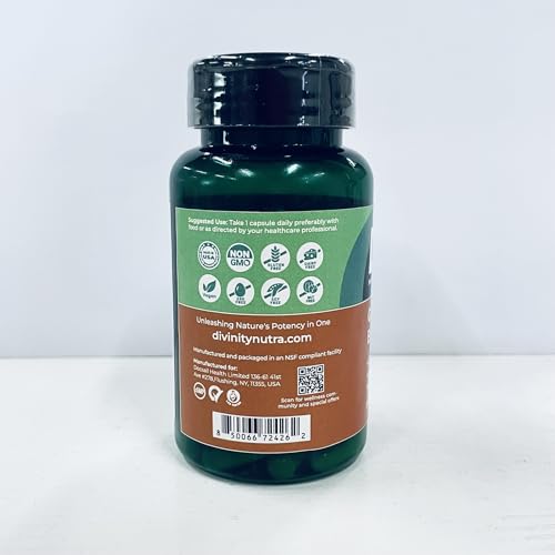 Berberine Supplement with Bitter Melon, Ginkgo Biloba & Ceylon Cinnamon – 60 Capsules, Vegan, Made in USA
