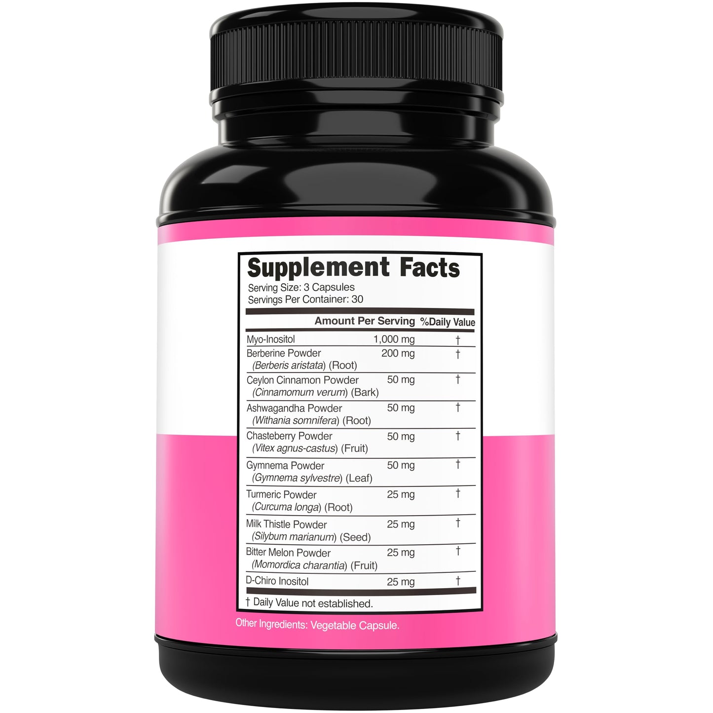 Myo-Inositol & D-Chiro Inositol for Women — 90 Capsules (40:1) Hormone Balance