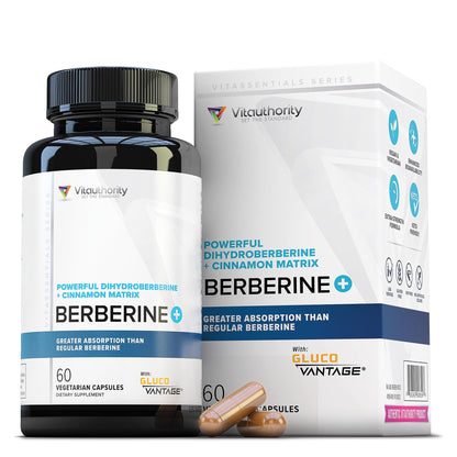 Berberine Ceylon Cinnamon Capsules | High Absorption Dihydroberberine | Vegan & Gluten Free | 30 Servings