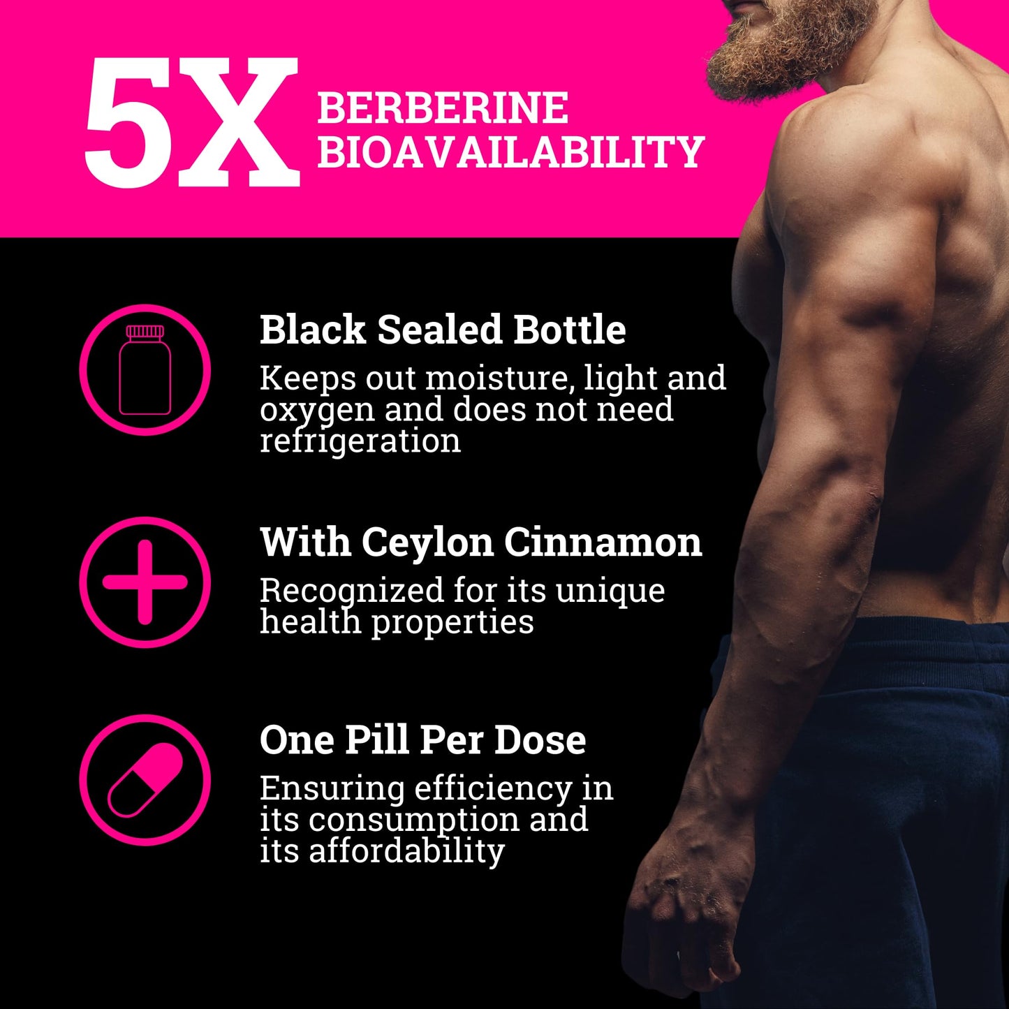 Black Forest 5X Berberine DHB with Ceylon Cinnamon – 5X Bioavailable