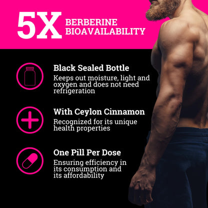 Black Forest 5X Berberine DHB with Ceylon Cinnamon – 5X Bioavailable