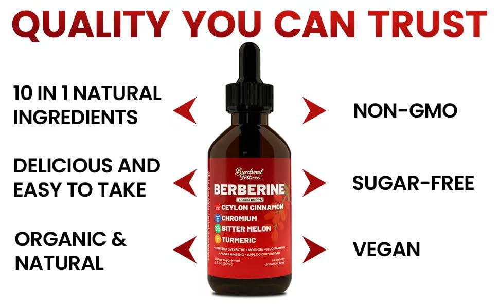 Berberine Drops with Ceylon Cinnamon - Immune & Metabolic Support (4 oz)
