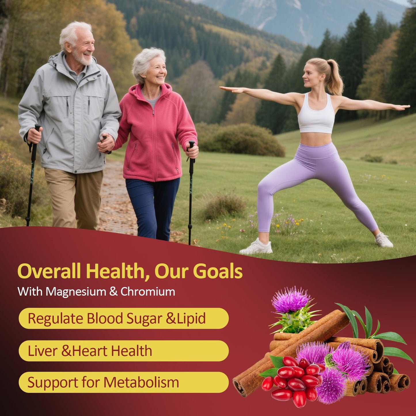 Berberine Gummies 2000 mg, Berberine Supplement with Ceylon Cinnamon, Turmeric, Milk Thistle, Magnesium, Chromium for Immune Support, Sugar Free, Vegan, Raspberry Flavor, 60 Count-1 Pack