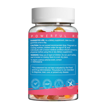 Berberine Gummies with Ceylon Cinnamon – 1200mg Berberine HCI, Metabolism & Energy Support, Vegan, Non-GMO, Gelatin-Free, 60 Count