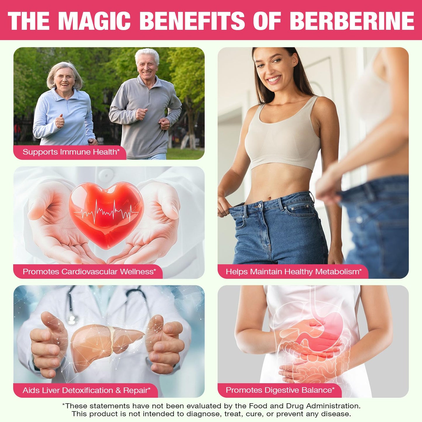 CSDLQNF Berberine Gummies with Cinnamon & Milk Thistle – Sugar-Free Watermelon (60 Count)