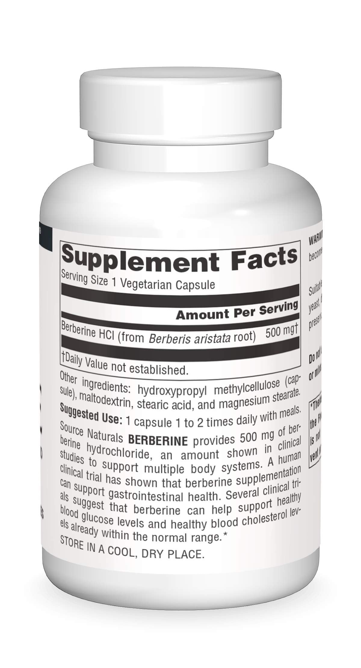 Source Naturals Berberine Vegetable Capsule - GI Support - 120 Veg Caps