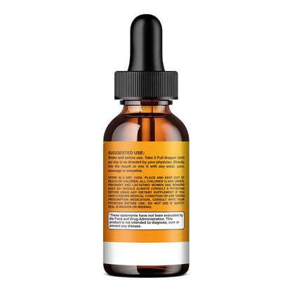 Berberine Liquid Drops 1500mg with Cinnamon & Pineapple Flavor – 2 Fl Oz