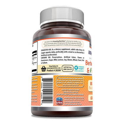Amazing Formulas Berberine Turmeric & Bioperine 800mg – 60 Veggie Capsules