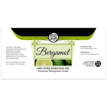 Oil of Youth Bergamot Essential Oil 16oz – Premium Pure, Therapeutic Grade