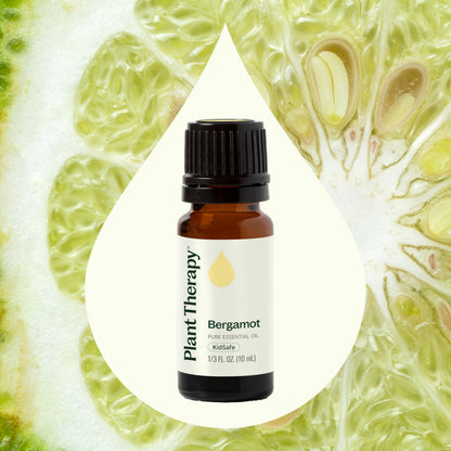 Plant Therapy Bergamot Essential Oil 100% Pure, Undiluted, Natural, Therapeutic Grade – 10 mL (1/3 oz)