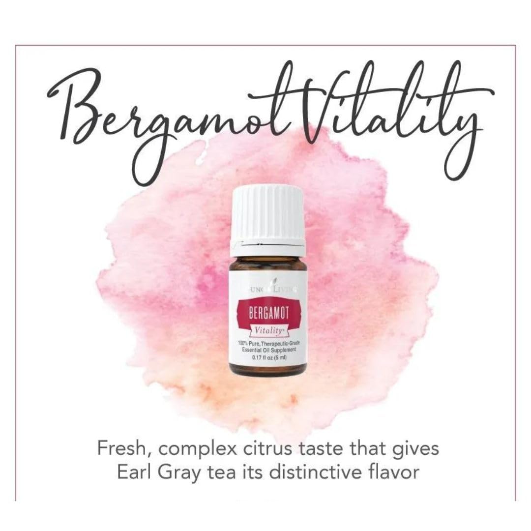 Young Living Bergamot Vitality Essential Oil 5ml – Uplifting Citrus Flavor for Cooking