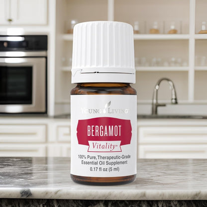 Young Living Bergamot Vitality Essential Oil 5ml – Uplifting Citrus Flavor for Cooking