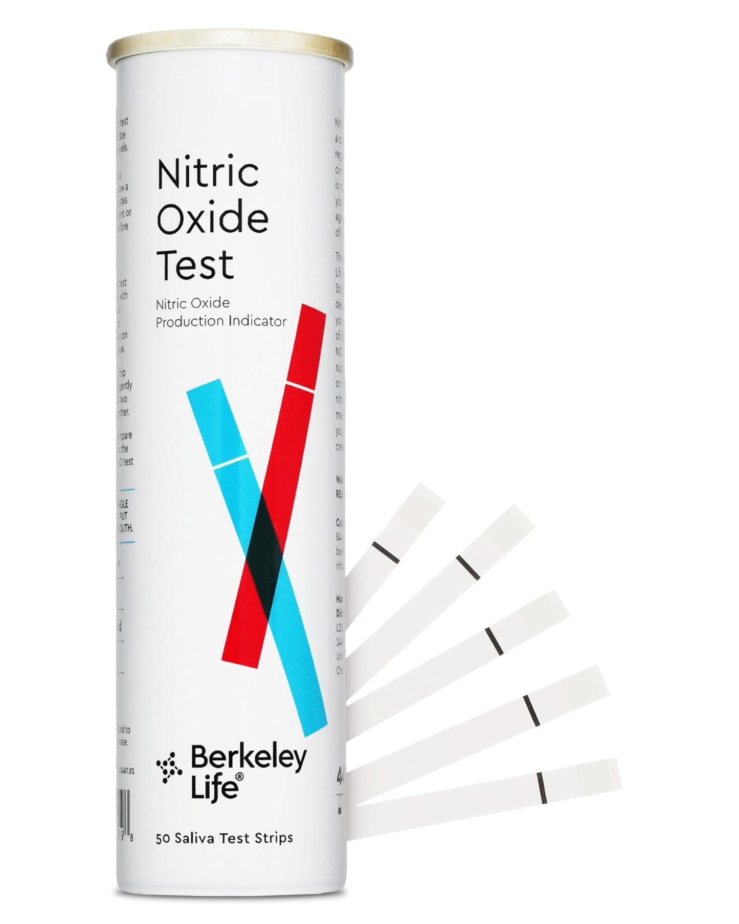 Berkely Life Nitric Oxide Test Strips – At-Home Saliva Test Kit (50 Strips)