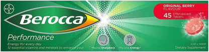Berocca Performance Original Berry - 45 Effervescent Tablets | Energy & Focus