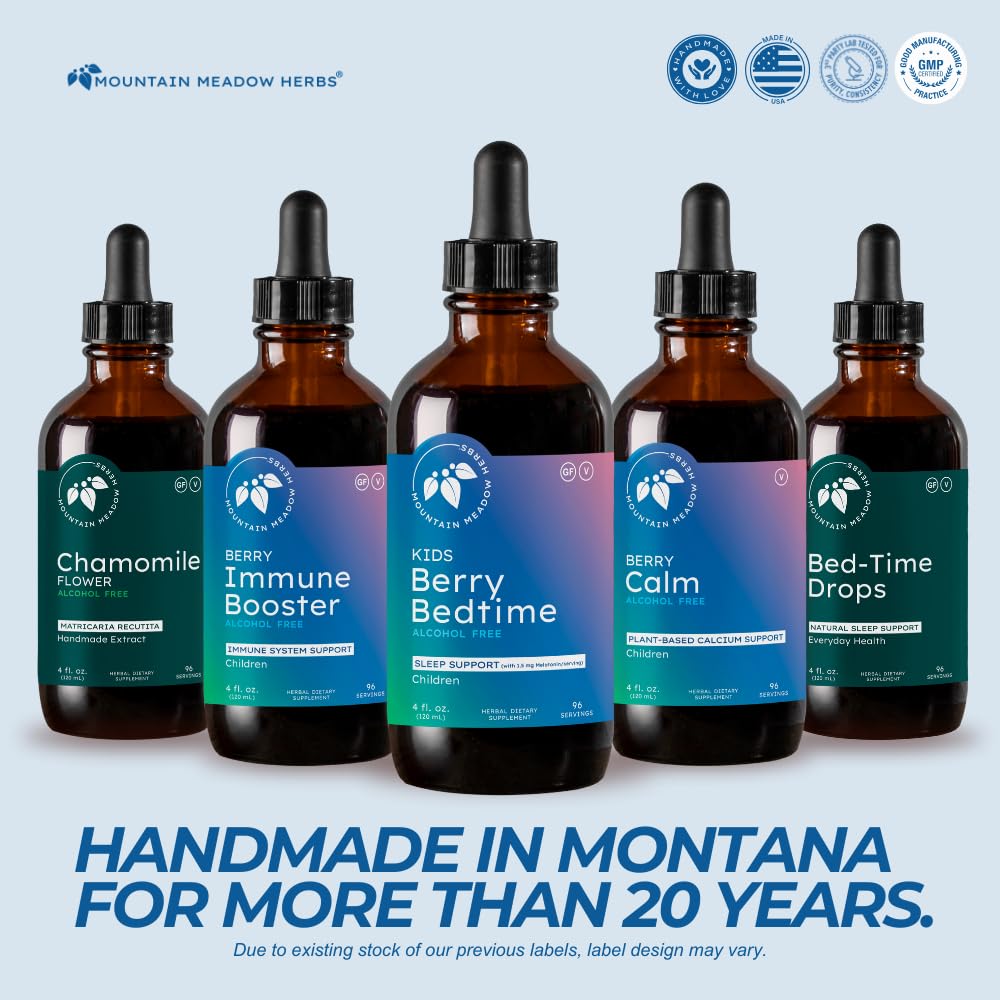 Berry Bedtime Drops for Kids – Melatonin & Herbal Sleep Support (2 oz) | Mountain Meadow Herbs