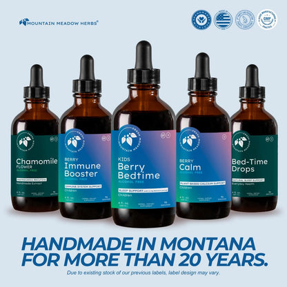 Berry Bedtime Drops for Kids – Melatonin & Herbal Sleep Support (2 oz) | Mountain Meadow Herbs