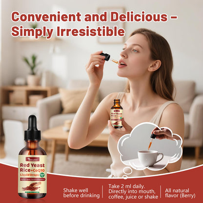 llEltruiom Red Yeast Rice with CoQ10 Drops - 1200mg, Alpha Lipoic Acid, 2 oz, Citrinin Free