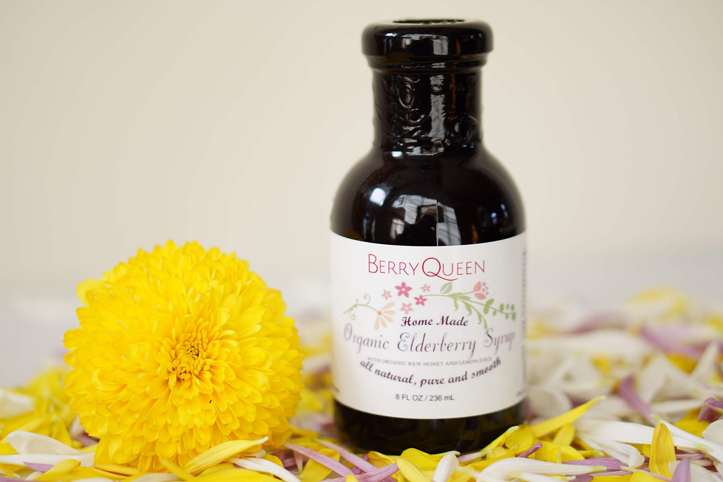 Berryqueen Organic Elderberry Syrup – Immunity Booster (8 oz)