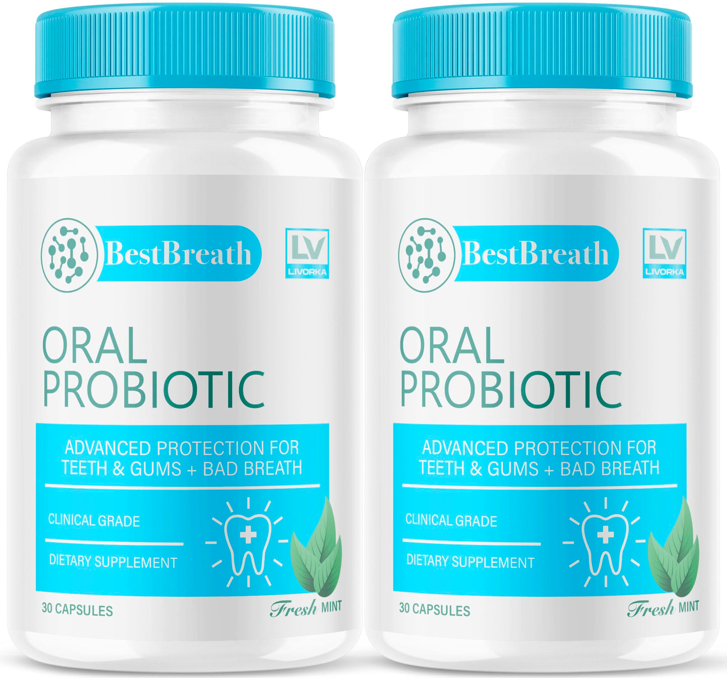 2 Pack - Best Breath - Best Breath Oral Probiotic, Best Breath Probiotic, Best Breath Pills, BestBreath, Best Breathe 60 Capsules for 2 Months, Best Breath Oral Probiotics for Mounth Bad Breath.