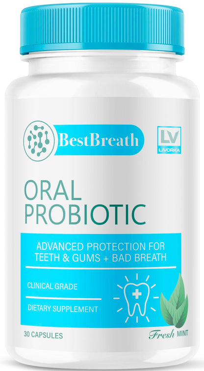 1 Pack Best Breath Oral Probiotic – 30 Capsules (1 Month Supply)