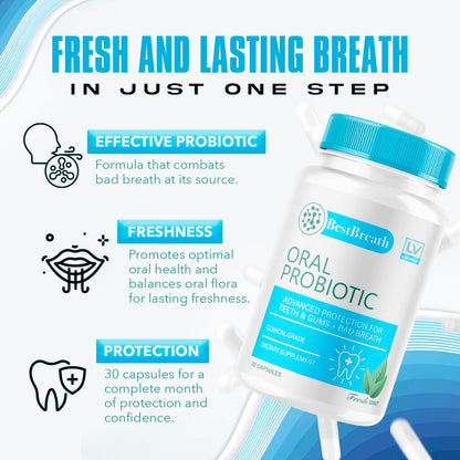 Best Breath Oral Probiotic 5 Pack – 150 Capsules (5 Months)
