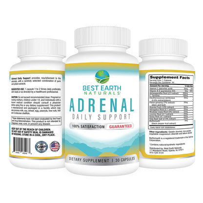 Best Earth Naturals Adrenal Support for Adults – Cortisol & Energy (30 Day Pack 2)