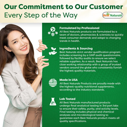 Best Naturals Berberine 500mg – 120 Capsules (Pack of 3) | Immune, Cardiovascular & GI Support