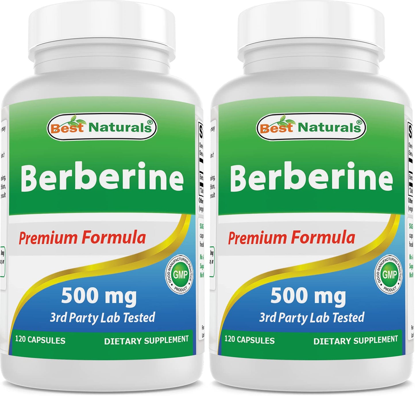 Best Naturals Berberine 500mg 120 Capsules – Immune, Cardiovascular & GI Support (Pack of 2)