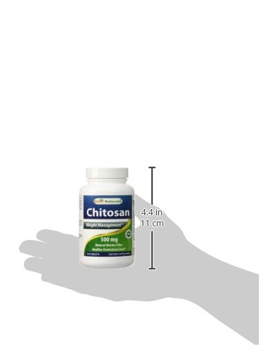 Best Naturals Chitosan 500 mg – 120 Tablets | Non-GMO & Gluten Free
