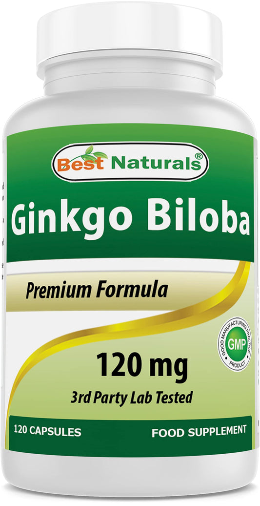 Best Naturals Ginkgo Biloba 120 mg 120 Capsules BritishVita | Premium UK Vitamins & Wellness Supplements