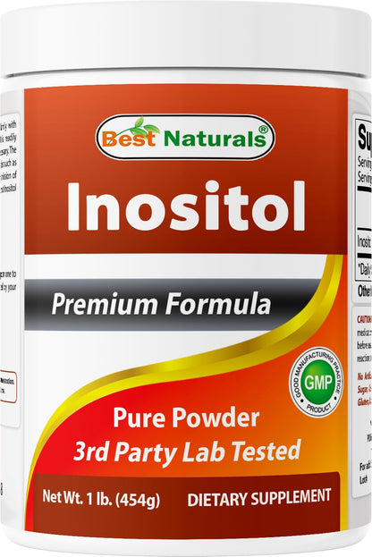Best Naturals Pure Inositol Powder (Vitamin B8) – 1 lb