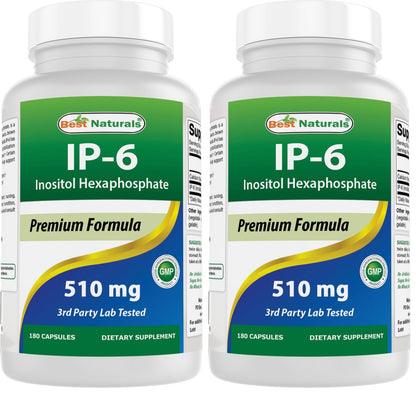 Best Naturals IP-6 510 mg 180 Capsules – Pack of 2