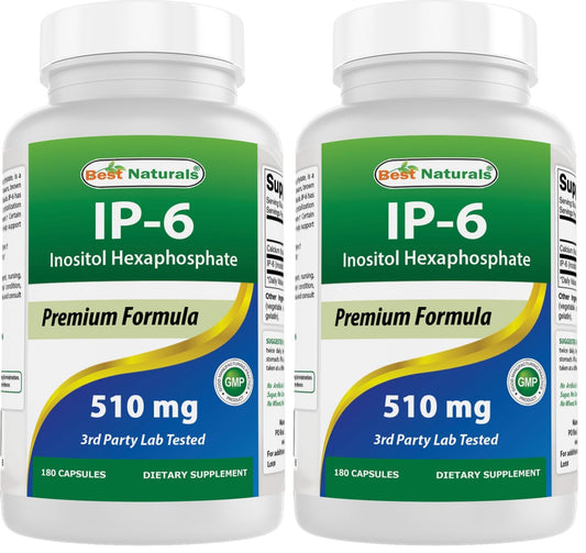 Best Naturals IP-6 510 mg 180 Capsules – Pack of 2 BritishVita | Premium UK Vitamins & Wellness Supplements
