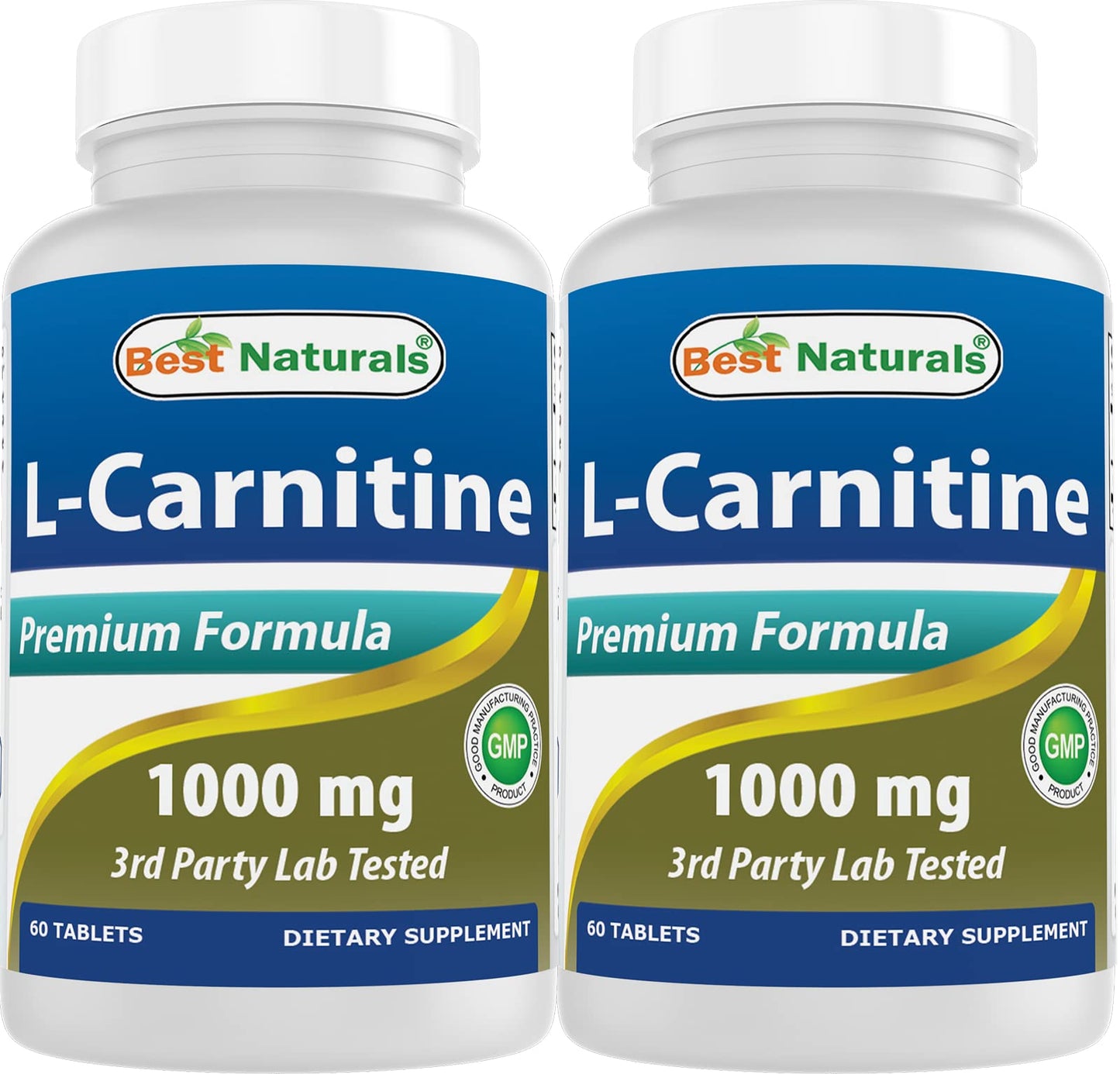 Best Naturals L-Carnitine 1000mg – 60 Tablets (Pack of 2)