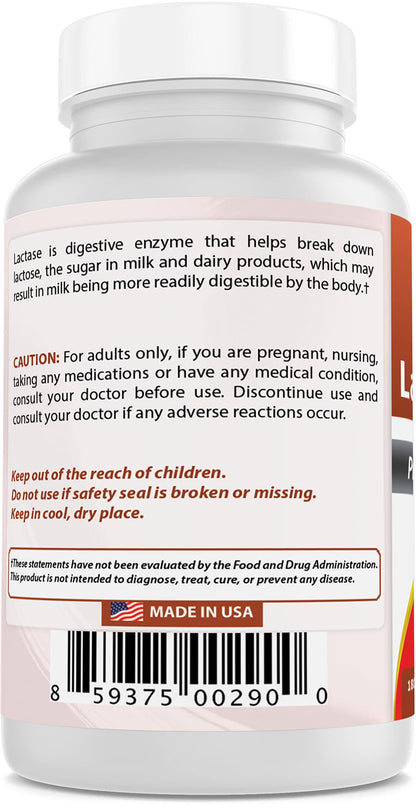 Best Naturals Fast Acting Lactase Enzyme 3000 FCC ALU - 180 Tablets (Pack of 3)